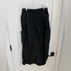 Love Tree Charcoal Drawstring Skirt